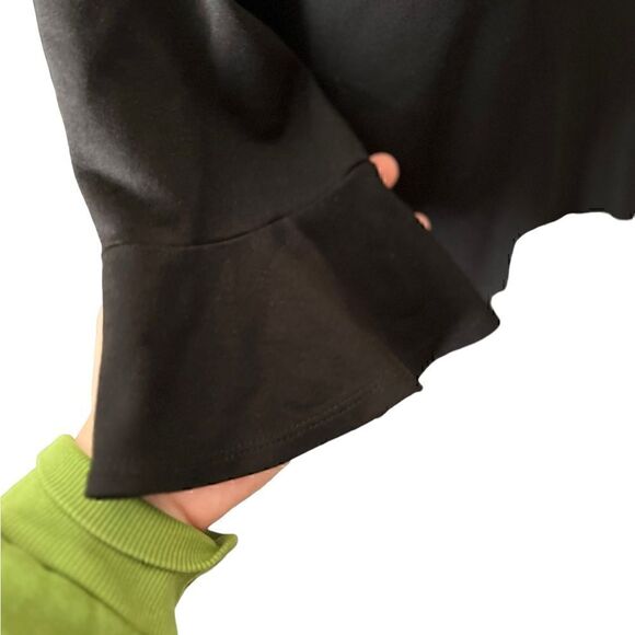 Chico's Black Knee Length Bell Sleeve Dress - Picture 4 of 8